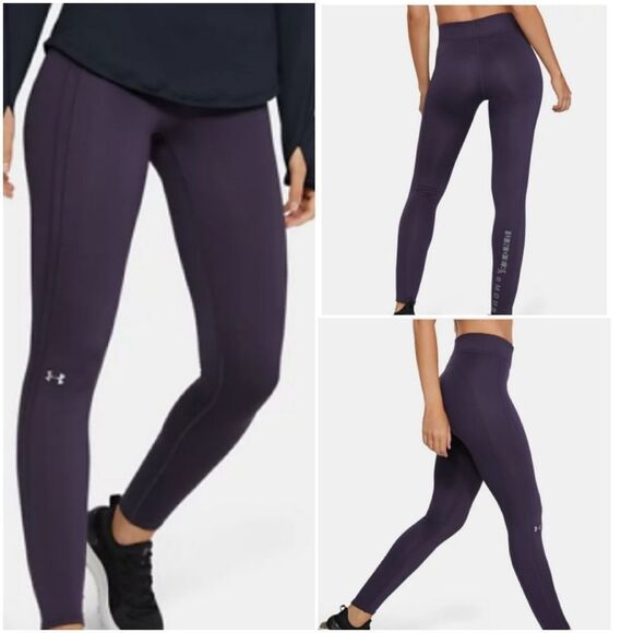 ☔️🔹️Under Armour Plum Fleece Lined Athletic Pants Medium - Picture 1 of 13